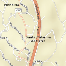 Santa Catarina da Serra Street Map