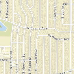 2284-2290 South Newton Street, Denver Street Map