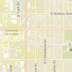 2246-2298 East Evans Avenue, University Of Denver Street Map