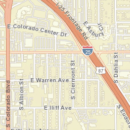 Buchtel Blvd Denver Colorado Street Map