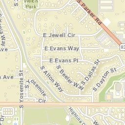 9400 E Jewell Ave, Denver, CO 80231, USA Street Map