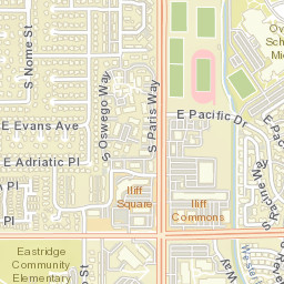 Peoria Park Colorado Street Map
