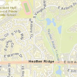 Heather Ridge Colorado Street Map