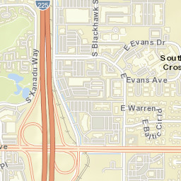 East Iliff Avenue & Interstate 225, Aurora, CO Street Map