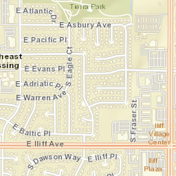 Woodrim Colorado Street Map