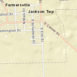 Farmersville Ohio Street Map