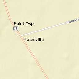 Yatesville Ohio Street Map
