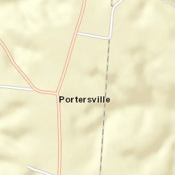 Portersville Ohio Street Map