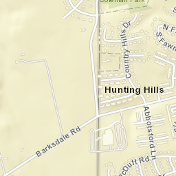 Hunting Hills Delaware Street Map