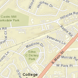 Oakland Delaware Street Map