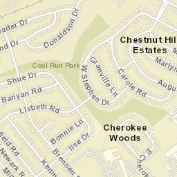 Newark Oaks Delaware Street Map