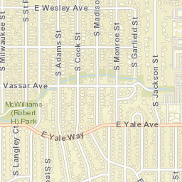 University Hills Colorado Street Map