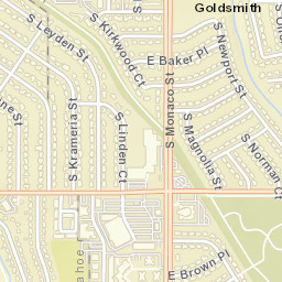 Holly Hills Street Map