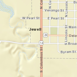 101-199 Delaware Street, Jewell, KS 66949 Street Map