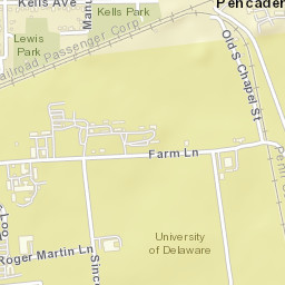 Pencader Delaware Street Map