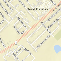 Todd Estates Delaware Street Map