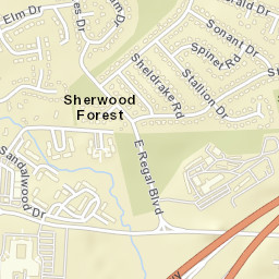 Sherwood Forest Delaware Street Map