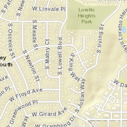 3301 West Floyd Avenue, Englewood, CO Street Map