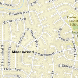 Meadowood Colorado Street Map