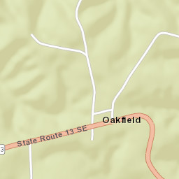 Oakfield Ohio Street Map