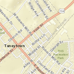 120 E Baltimore St, Taneytown, MD 21787 Street Map