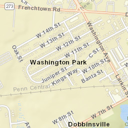 Washington Park Delaware Street Map