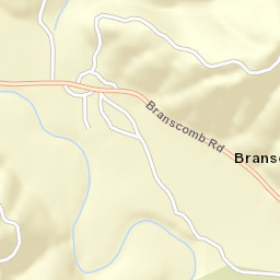 Branscomb California Street Map