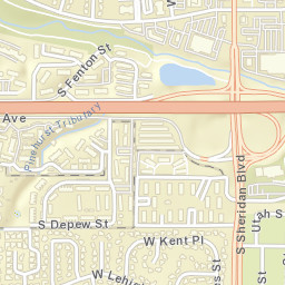 3600-3658 South Sheridan Boulevard Denver Street Map