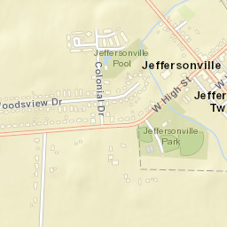Jeffersonville Ohio Street Map