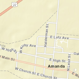 Amanda Ohio Street Map