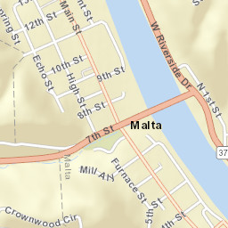 Malta Ohio Street Map