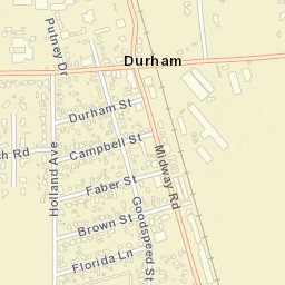 Durham California Street Map