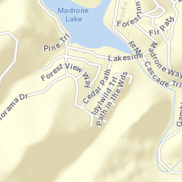 Berry Creek California Street Map