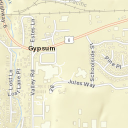 Gypsum Street Map