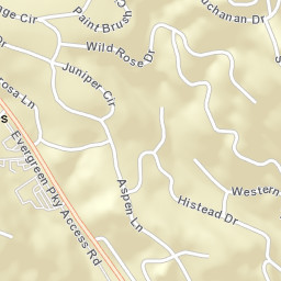 Hiwan Hills Colorado Street Map