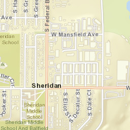 Sheridan Street Map