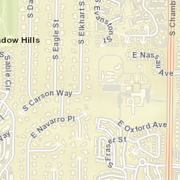 Meadow Hills Colorado Street Map