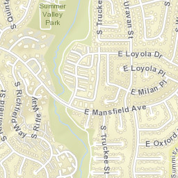 Summer Valley Colorado Street Map