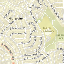 Highpoint Colorado Street Map