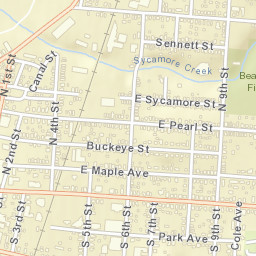 Miamisburg Ohio Street Map