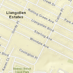 Llangollen Estates Delaware Street Map