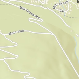 Mill Creek Road, White River National Forest Street Map