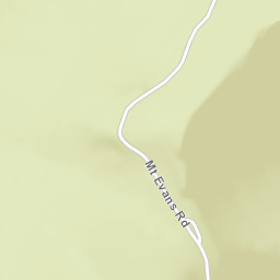 Mount Evans Road, Arapaho National Forest Street Map