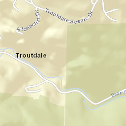 Troutdale Colorado Street Map
