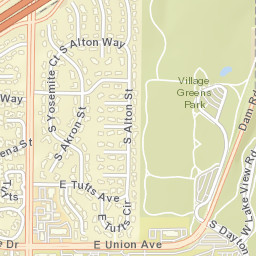 Cherry Creek Street Map