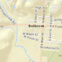 Bellbrook Ohio Street Map