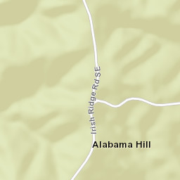 Alabama Hill Ohio Street Map