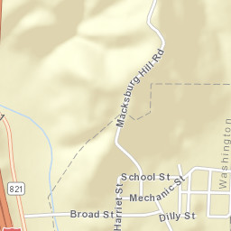 Macksburg Ohio Street Map
