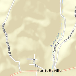 Harriettsville Ohio Street Map