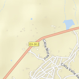 Navas del Madroño Street Map